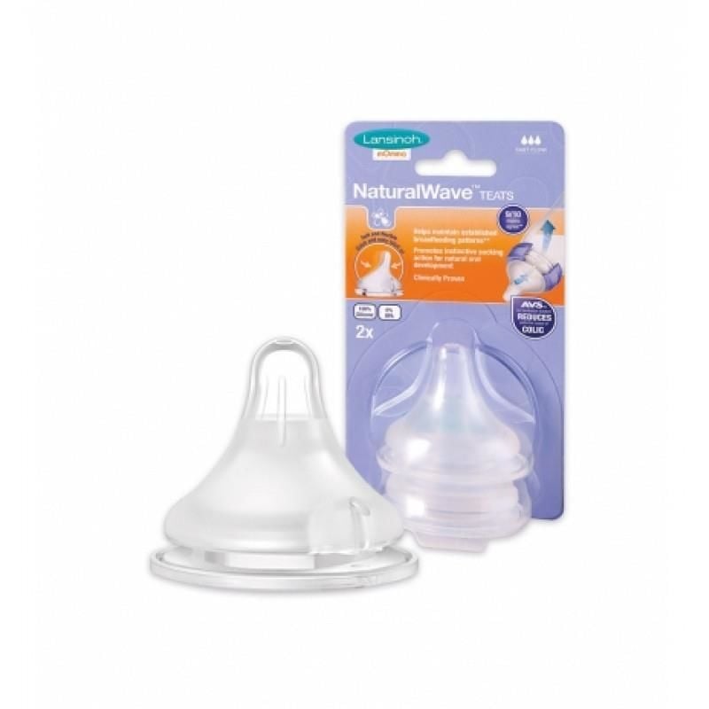 Lansinoh Natural Wave Biberon Emziği Hızlı Akış 2 Adet