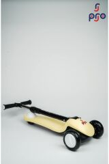 Pro Wheels Katlanır Üç Tekerleki Işıklı Scooter Sarı