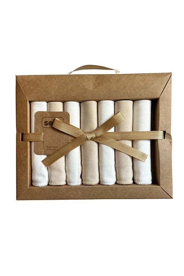 Sebi Bebe Müslin Bebek Ağız Mendili 7'li Karma Renk