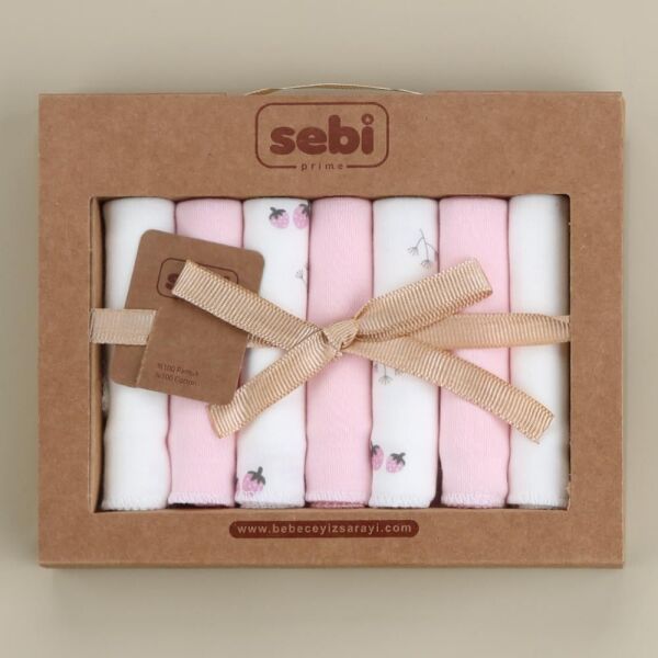 Sebi Bebe Müslin Bebek Ağız Mendili 7'li Karma Renk