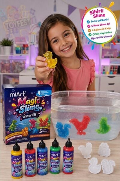 Magic Slime 90 Mi 5 Li Set Çiftlik Hayvanlatı Seti