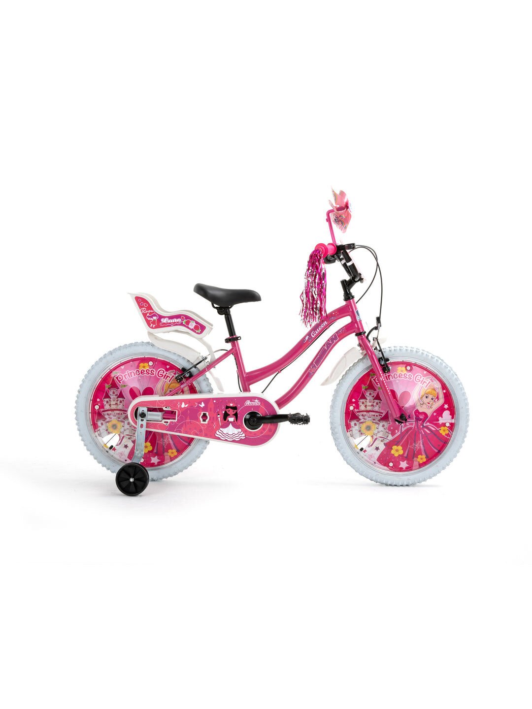 Bisan Queen-23 Çocuk Bisikletleri 30 Cm 1X1 Vites 20'' Metalik Pembe Etiket Rengi Pembe