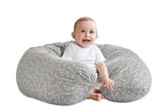 Babyjem Çok Fonksiyonlu Anne Bebek Yastığı Gri Çiçek 753