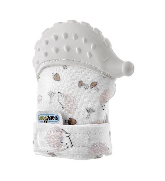 Babyjem Diş Kaşıyıcı Eldiven Kirpi Gri 612