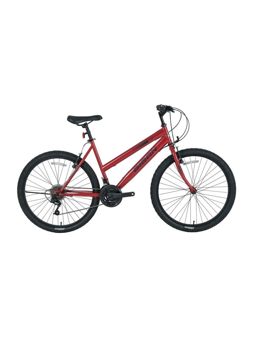 Bisan Sentıero-23 Dağ Bisikletleri 42 Cm 3X7 Vites 24'' Metalik Kırmızı Etiket Rengi Siyah
