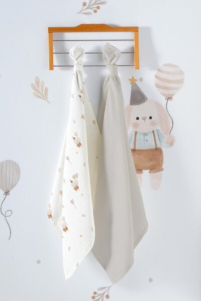 Kanz - Omuz Bezi Müslin 2 Li(knz-015) 152.01.0273.Balloon-Bear