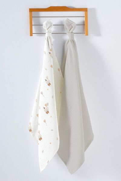 Kanz - Omuz Bezi Müslin 2 Li(knz-015) 152.01.0273.Balloon-Bear