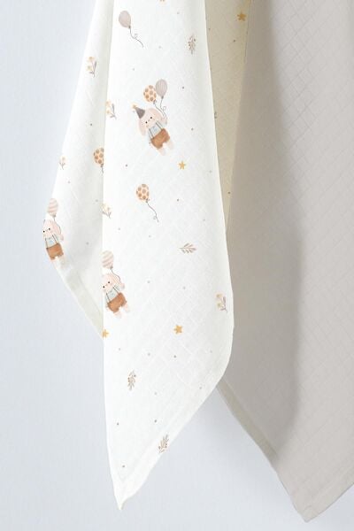 Kanz - Omuz Bezi Müslin 2 Li(knz-015) 152.01.0273.Balloon-Bear