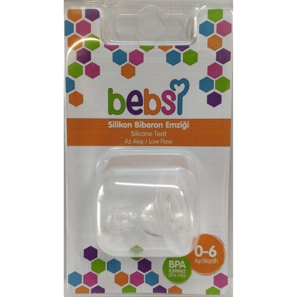 Bebsi Silikon Biberon Emziği 0-6