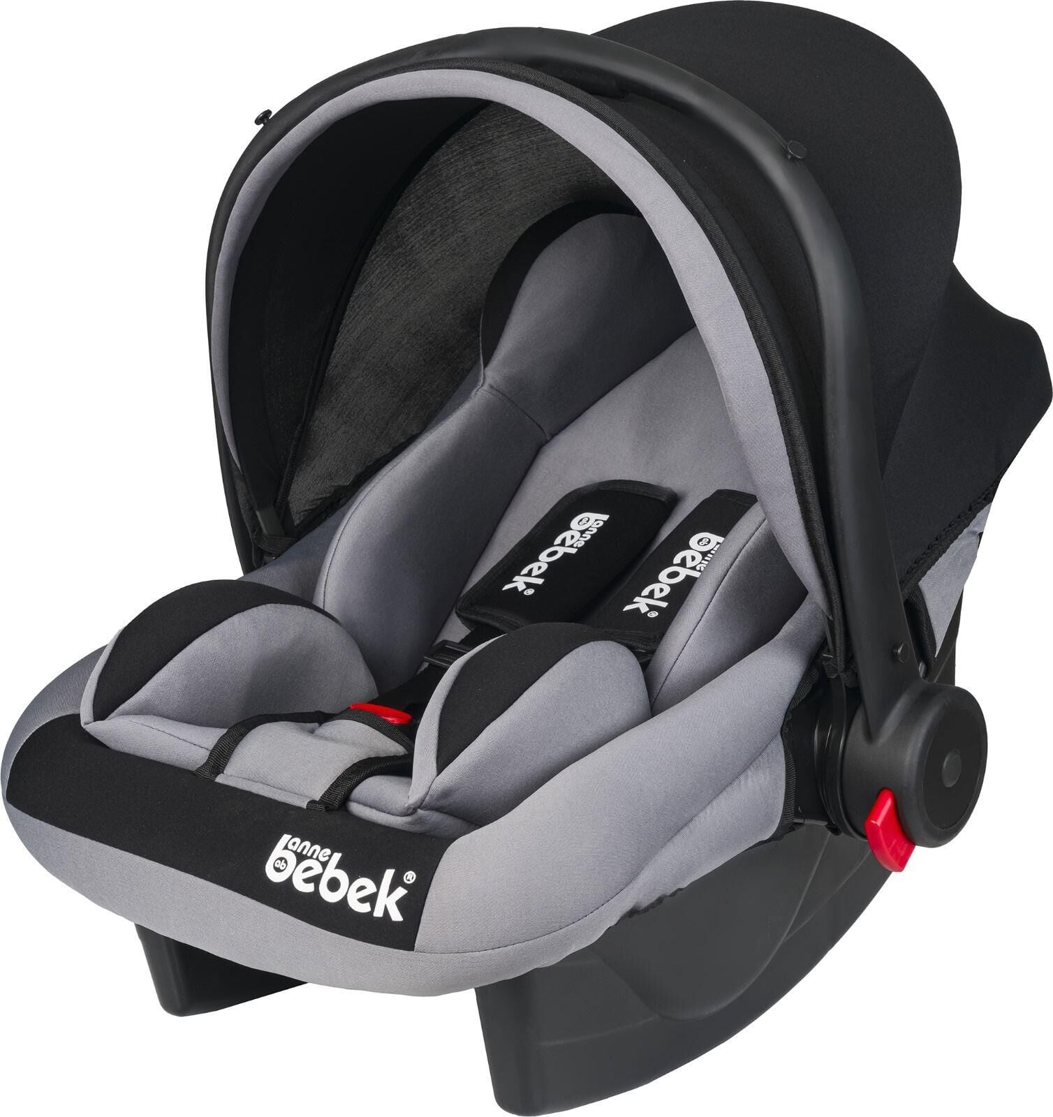 Anne Bebek Lüx Pedli Taşıma Puseti Gri Siyah