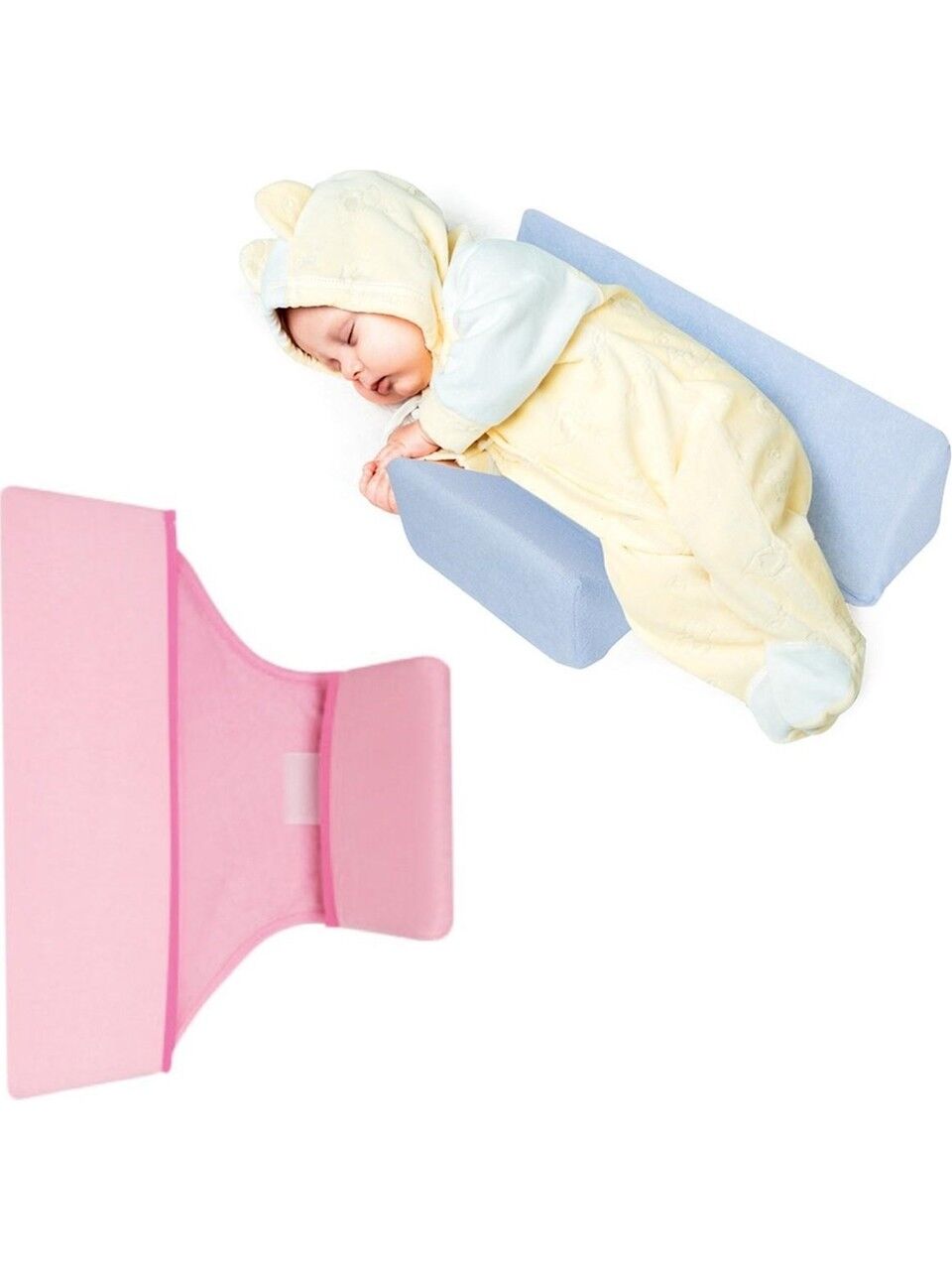 Sevi Bebe Eko Güvenli Yan Yatış Yastığı - Pembe 2-176-2