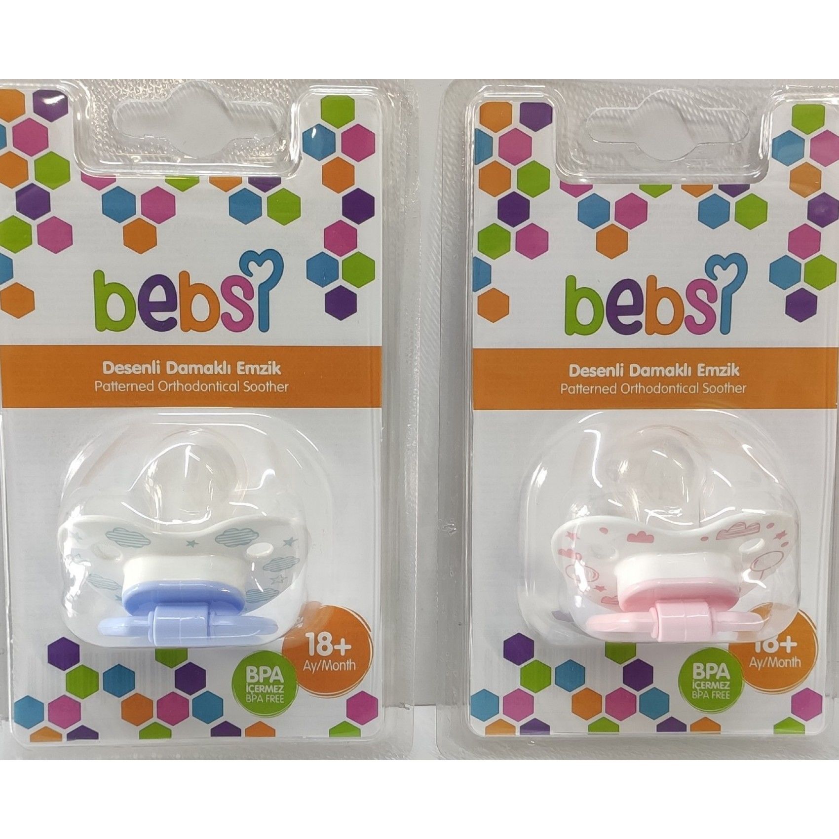 Bebsi Damaklı Emzik 18+ Karma Renk