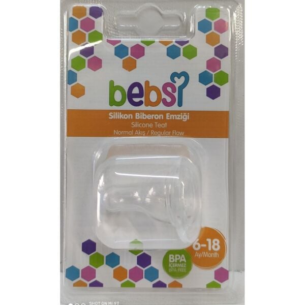 Bebsi Silikon Biberon Emziği 6-18
