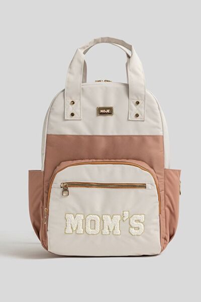 Moje Moms Anne Bebek Sırt Çantası Krem-Kahve