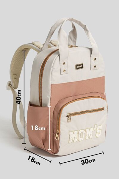 Moje Moms Anne Bebek Sırt Çantası Krem-Kahve
