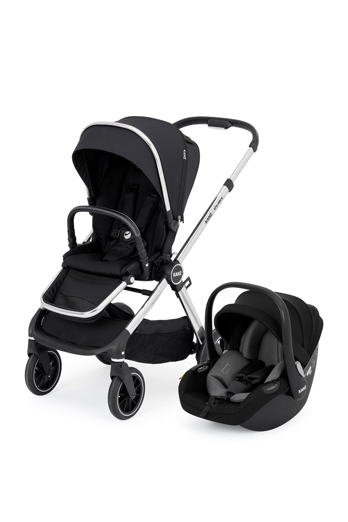 Kanz Explorer Autofold Travel Sistem Bebek Arabası Full Black