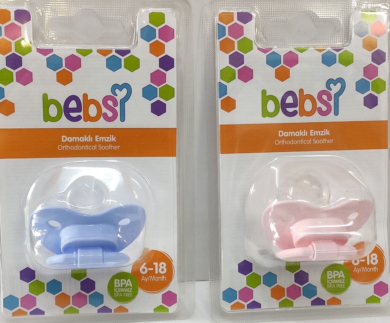 Bebsi Damaklı Emzik 6-18 Karma Renk