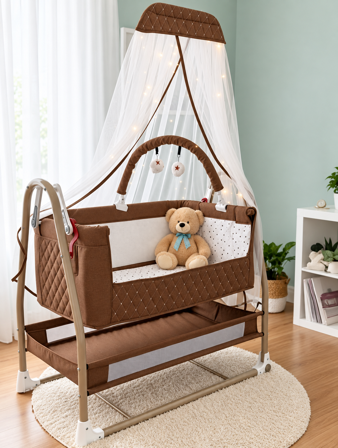 Ciciko C-1160 Gold Plus Anne Yanı Beşik Kahverengi
