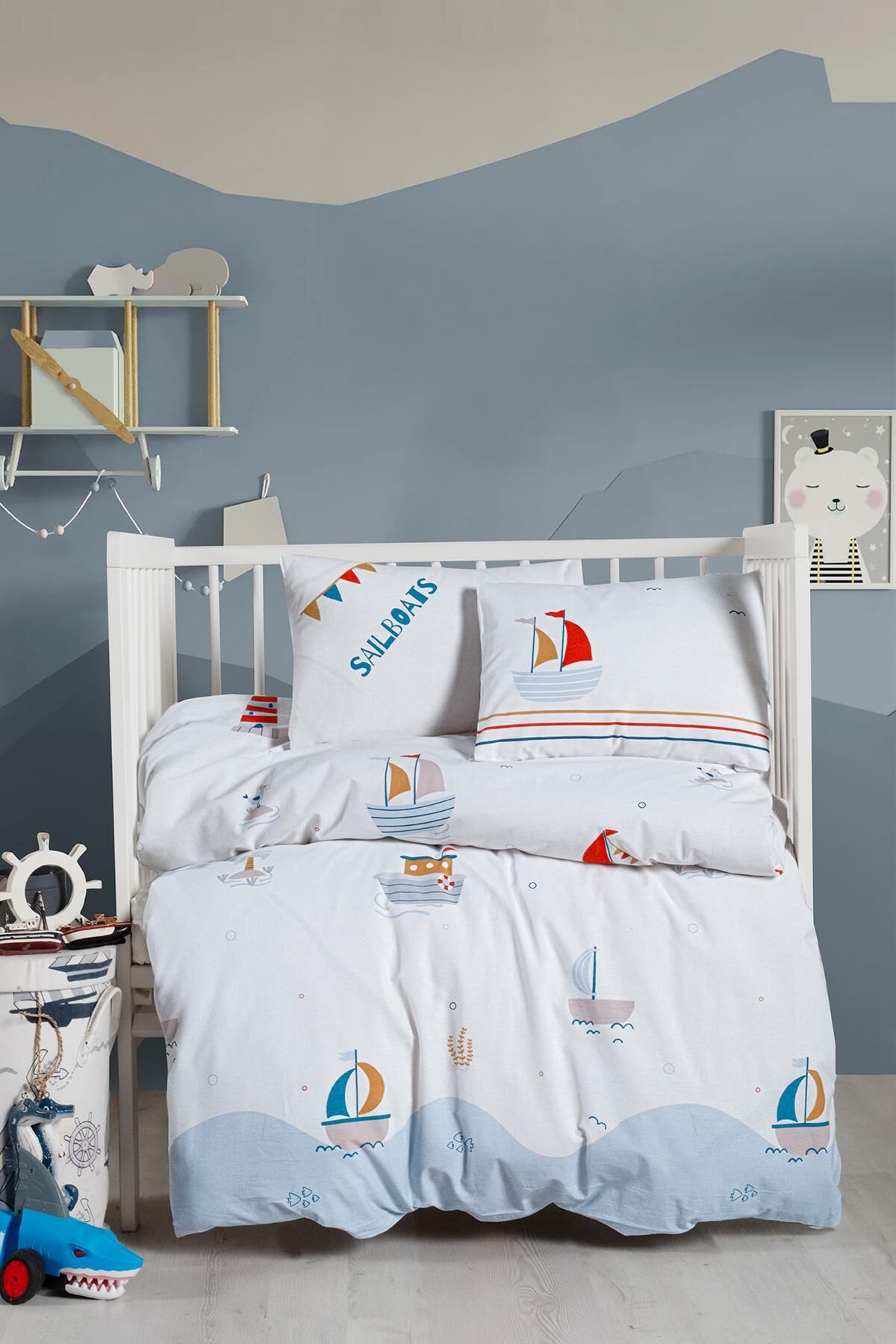 Kanz Saılboats Bebek Nevresim Takımı