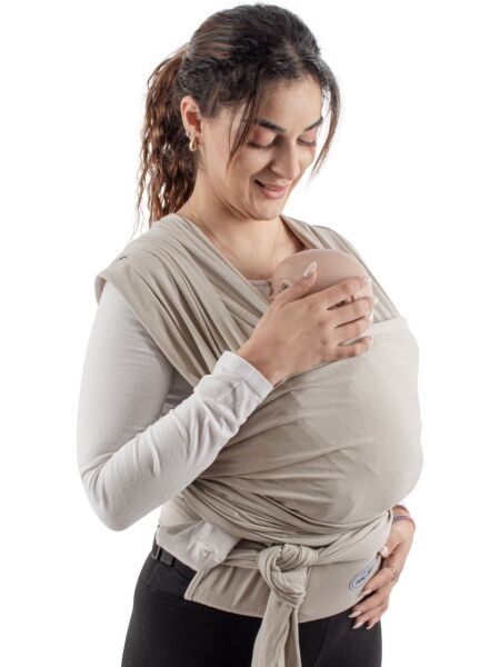 Sevi Bebe Bel Destekli Slingt-Taş Rengi