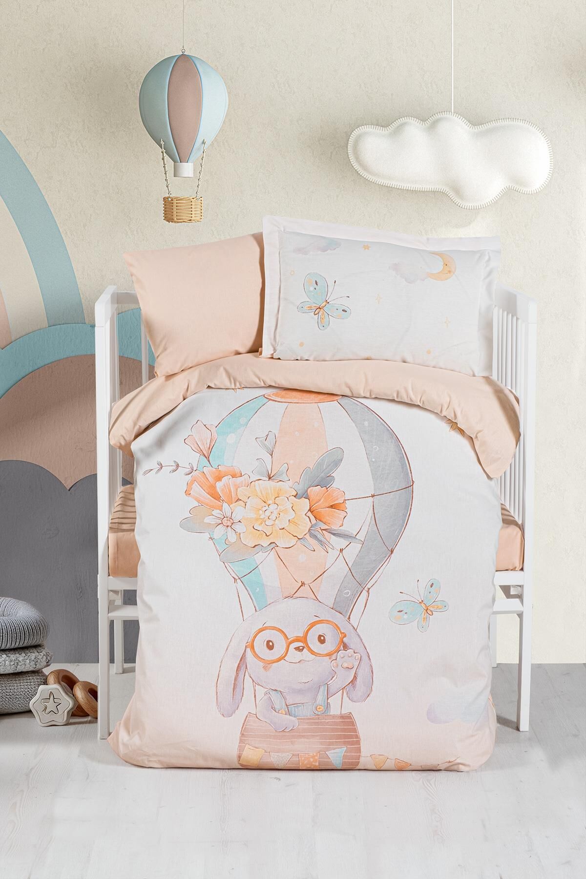 Kanz Flyıng Rabbit  Bebek Nevresim Takımı