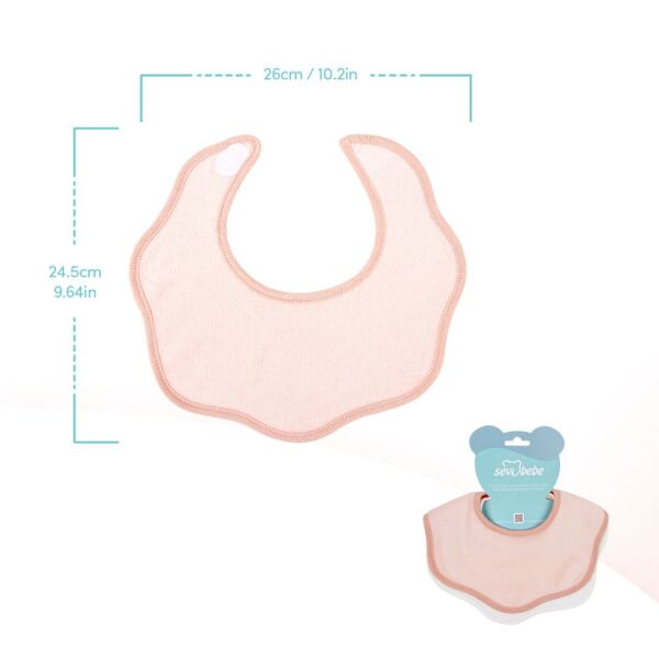 Sevi Bebe 2'li Havlu Önlük Pembe 35-2