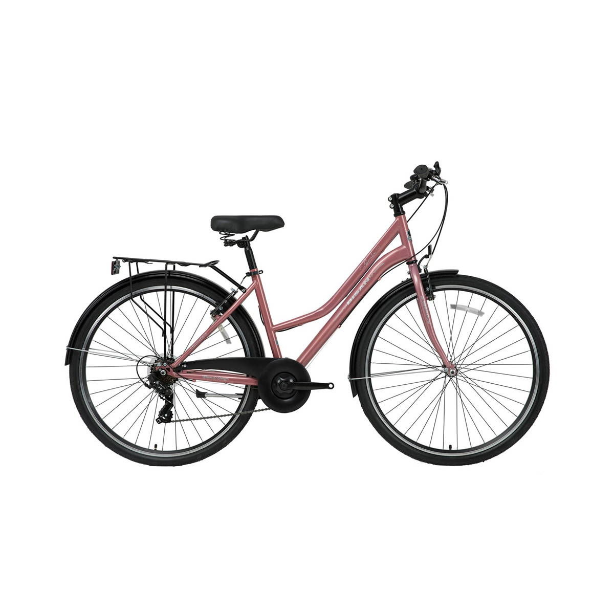 Bisan Smıle-23 Kadro: 44 Cm Vites: 1X7 Vites Tekerlek: 26'' Ürün Rengi: Pudra Pembe Etiket Rengi: Siyah