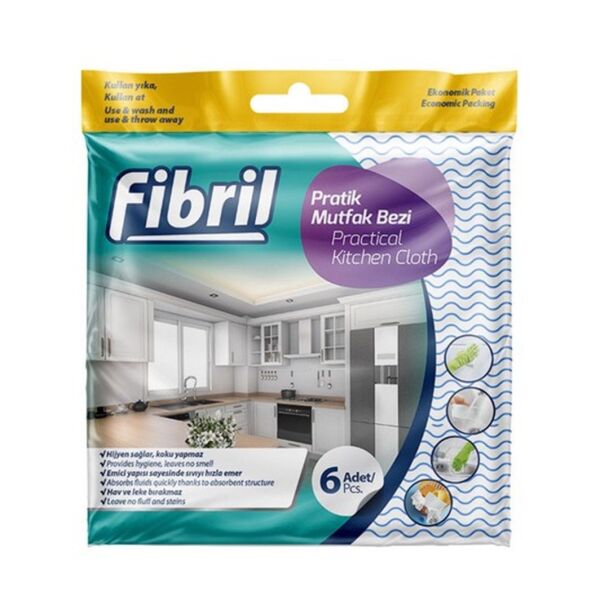 Fibril Pratik Mutfak Bezi 6 Adet