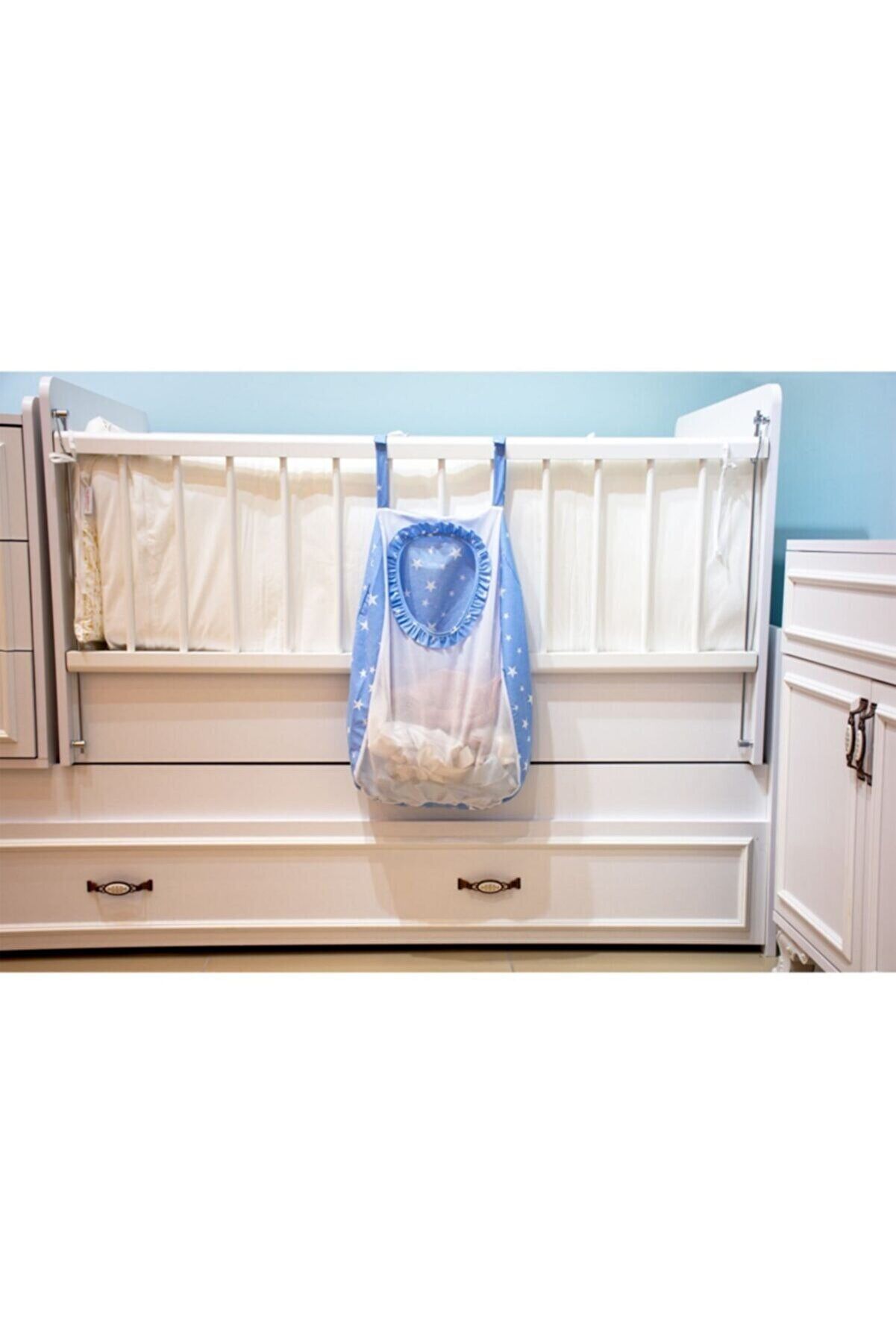 Sevi Bebe Kirli Çamaşır Torbası - Mavi Yıldız 83-1