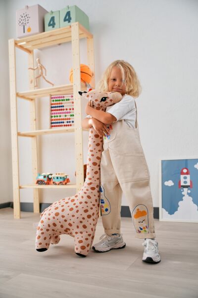 Pufu Toys Peluş Zürafa 100 Cm Karma Renk