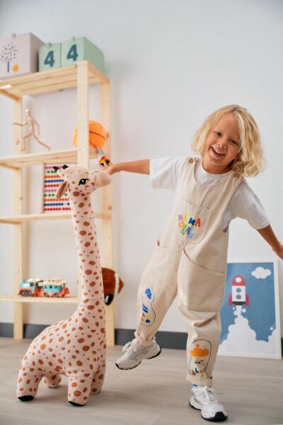 Pufu Toys Peluş Zürafa 100 Cm Karma Renk