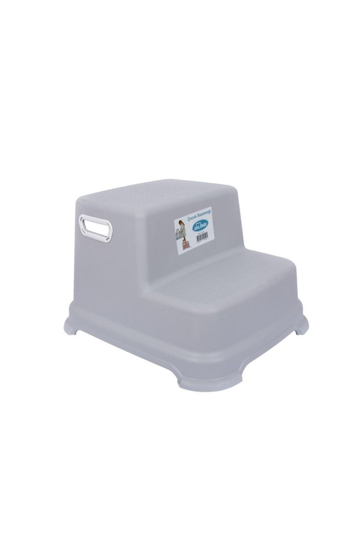 Sevi Bebe Çift Katlı Çocuk Basamağı - Gri 140-13