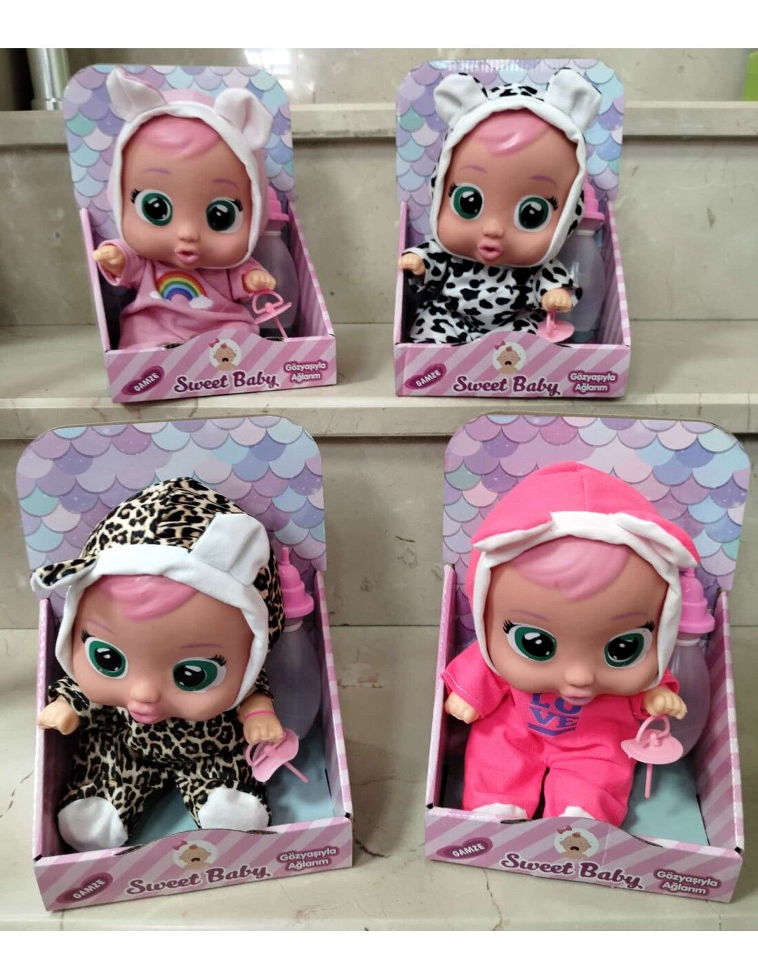 Gamze Oyuncak Ağlayan Göz Yaşlı Bebek Karma Renk