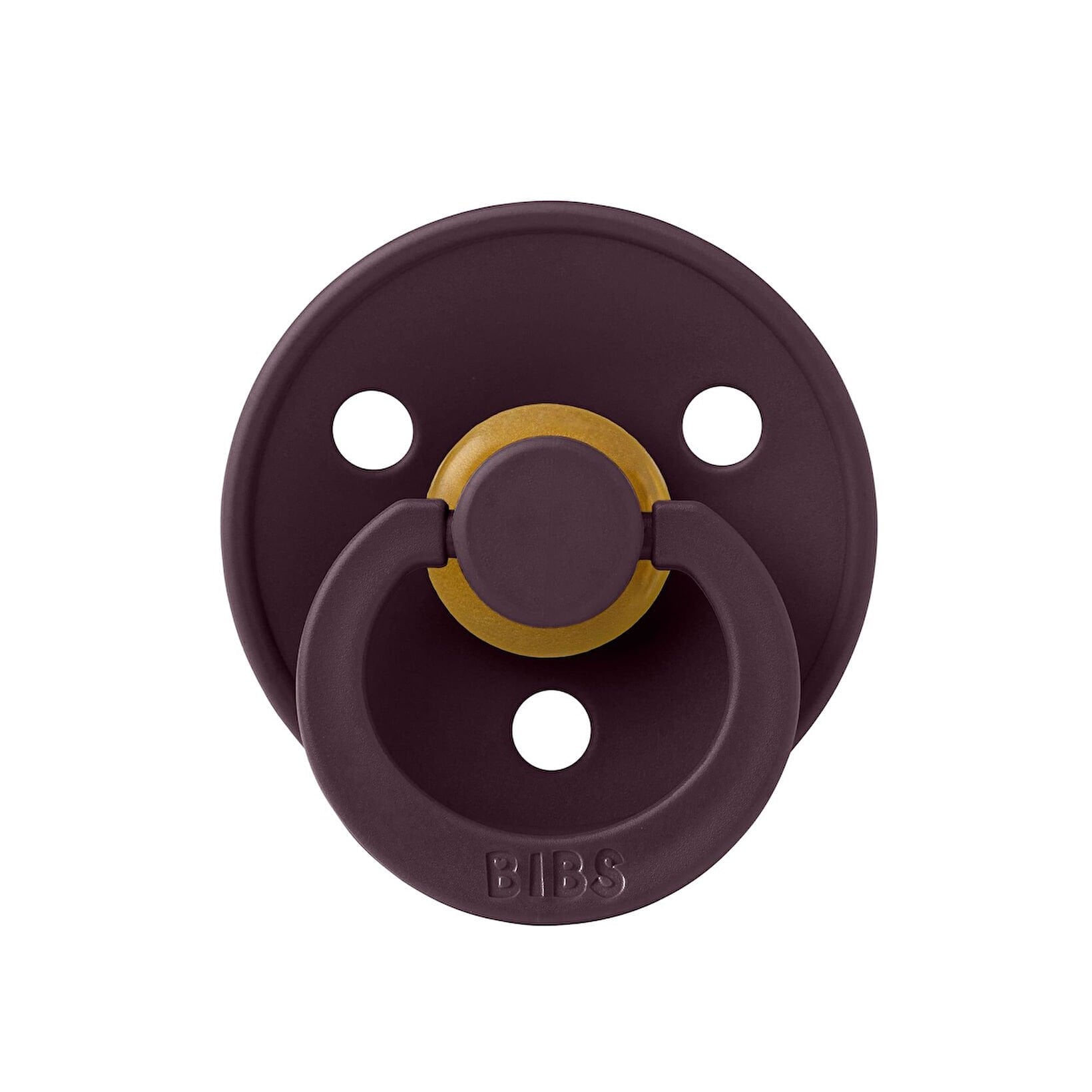 Bibs Colour Kauçuk Emzik  Plum 0-6 Ay