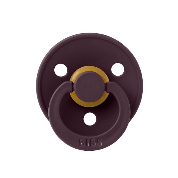 Bibs Colour Kauçuk Emzik  Plum 0-6 Ay