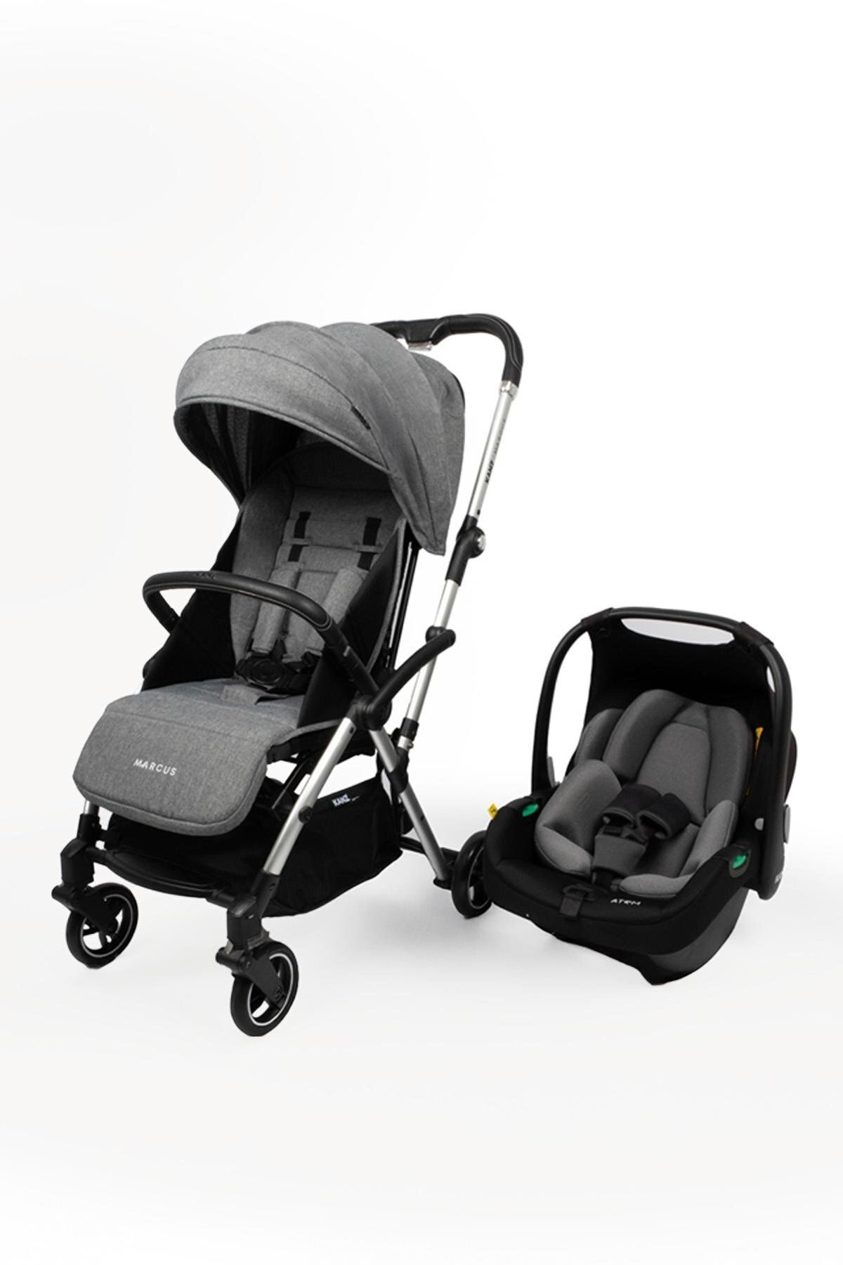 Kanz Marcus Heavy Kabin Travel Bebek Arabası Gri