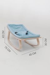 Baby Tech Naturel Ahşap Ana Kucağı - Mavi