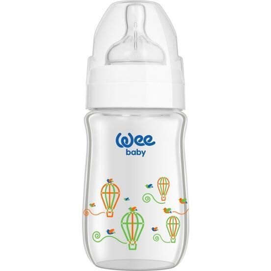 Wee Baby Klasik Plus Geniş Ağızlı Isıya Dayanıklı Cam Biberon 180 Ml