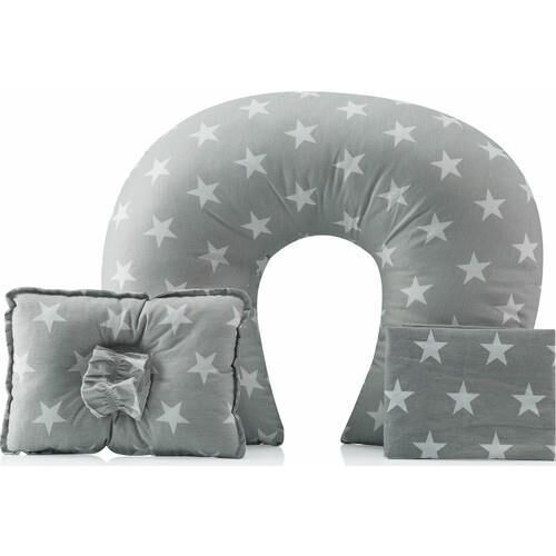 Moje Emzirme Seti 3'lü Set Mega Yıldızlı Gri