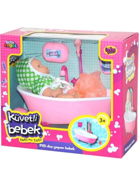 Oydaş Oyuncak Sesli Tatlı Mı Tatlı Little Angel Sabun'lu Şampuan'lı ve Duş Jeli Olan Küvette Bebeğim