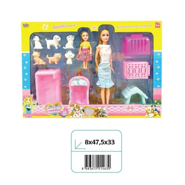 Oydaş Oyuncak Kutulu Bebekli Pati Dostlarım Aksesuarlı 02463