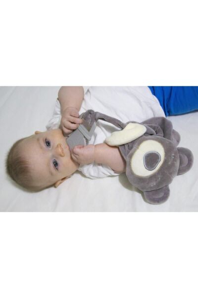 Babyjem Diş Kaşıyıcılı Uykucu Ayıcık Gri 680