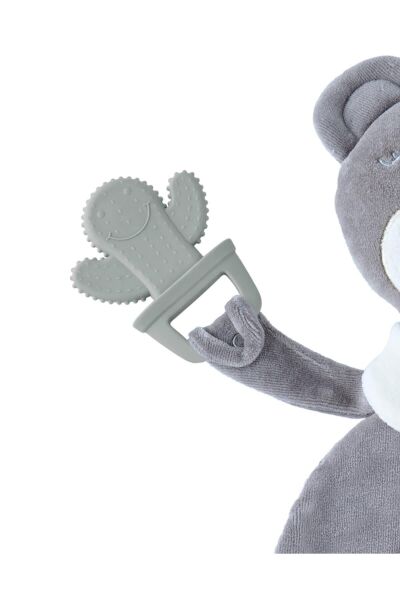 Babyjem Diş Kaşıyıcılı Uykucu Ayıcık Gri 680