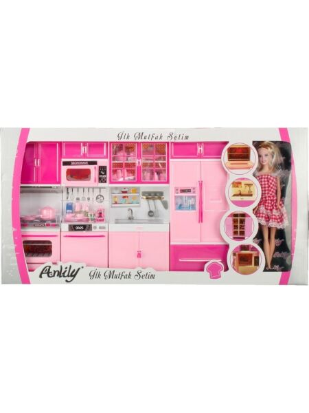 Oydaş Oyuncak Anlıly Bebekli 4lü İlk Mutfak Setim 02326