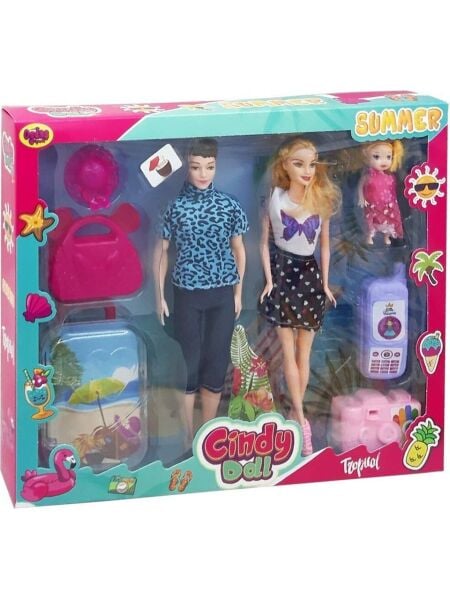 Oydaş Oyuncak Aile Tatil Seti Cindy Doll 02455