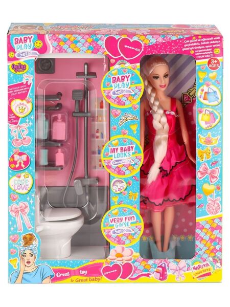 Oydaş Oyuncak 02387 Bebek ve Banyo Oyun Seti