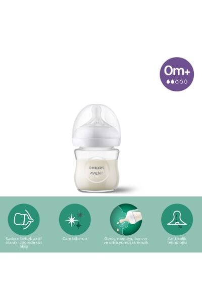 Philips Avent Scy930/01  Natural Response Doğal Tepkili Cam Biberon, 120ml, 0 Ay