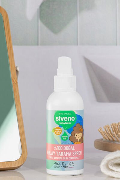 Siveno %100 Doğal Kolay Tarama Spreyi Çocuklar İçin Nemlendirici Hindistan Cevizi Yağlı 100 ml