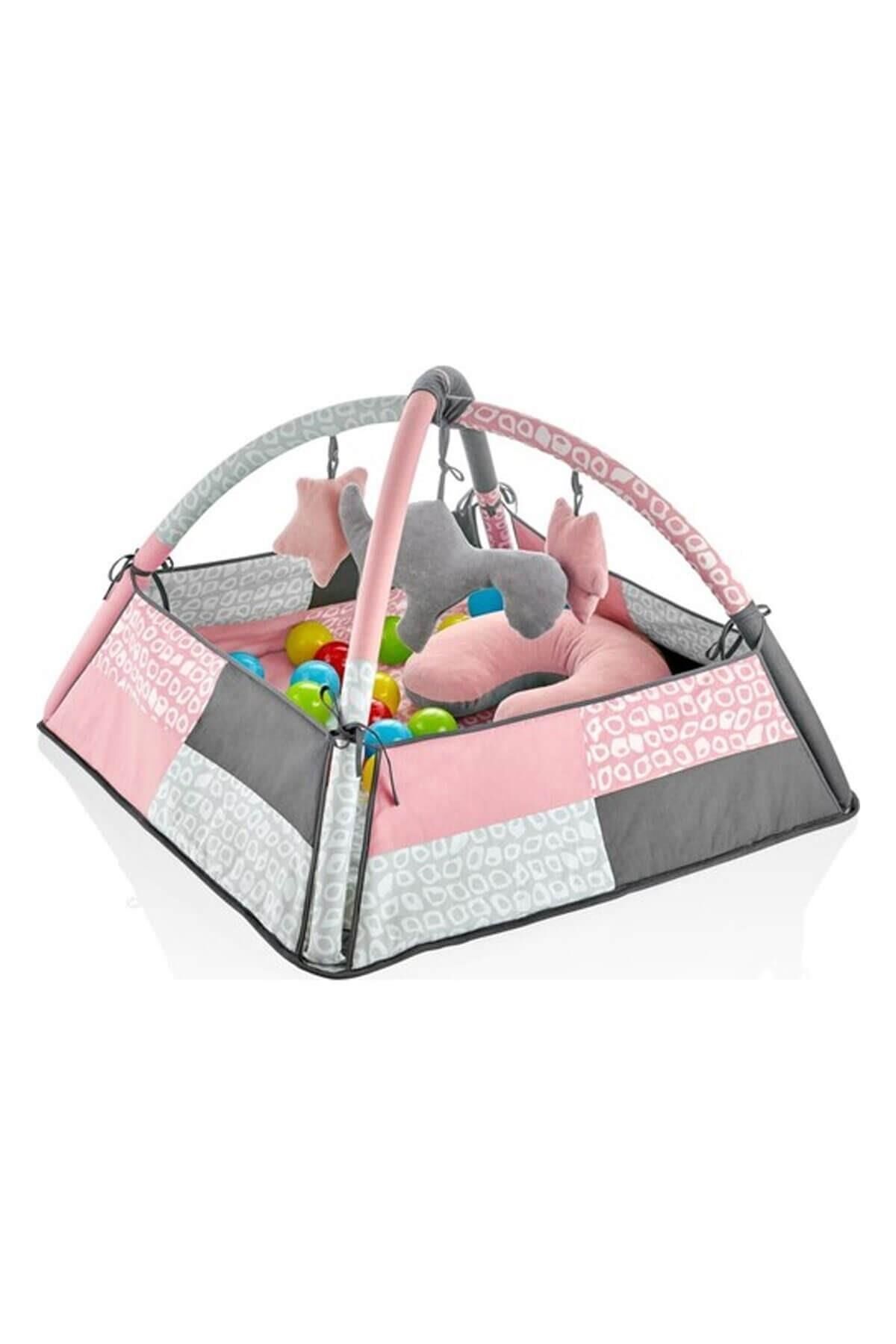 Babyjem 3 Fonksiyonlu Bebek Oyun Jimnastik Halısı Gül Kurusu 690