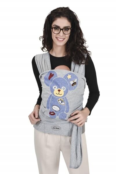 Sevi Bebe Destekli Giymeli Sling - Gri 571-13